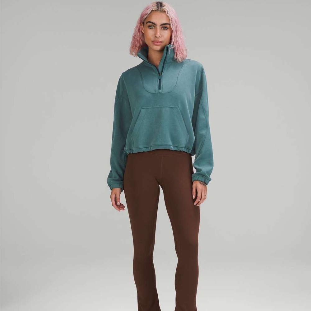 Lululemon Brushed Softstreme Ribbed Half Zip